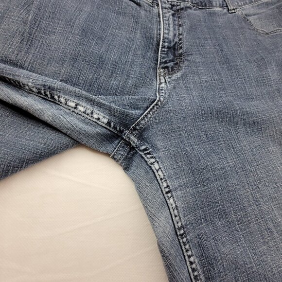 Riders by Lee Jeans Women's 18W Long Blue 5 Pocket Mid Rise Boot Cut Stretch - Picture 10 of 15